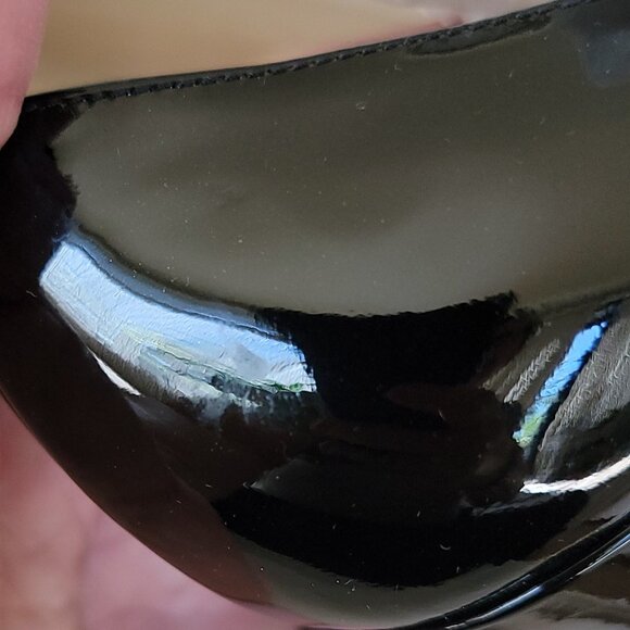 Christian Louboutin 150 Lady Peep Black Patent Leather Shoe Eur.35 - Picture 16 of 16